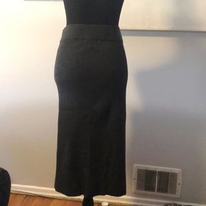 Grey Ann Taylor zip up sweater skirt
